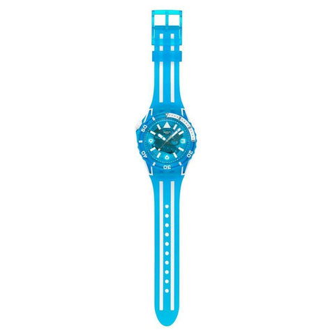 The Watch Boutique Swatch Blue Fire Watch SSCU09S100