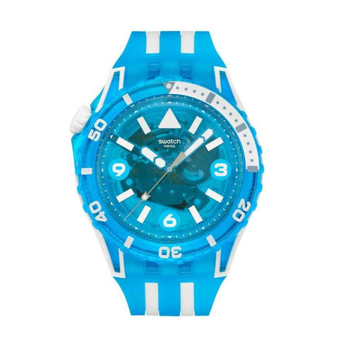 The Watch Boutique Swatch Blue Fire Watch SSCU09S100
