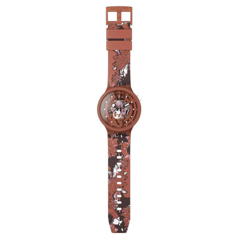 The Watch Boutique Swatch CAMOFLOWER COTTON Watch SB05C100
