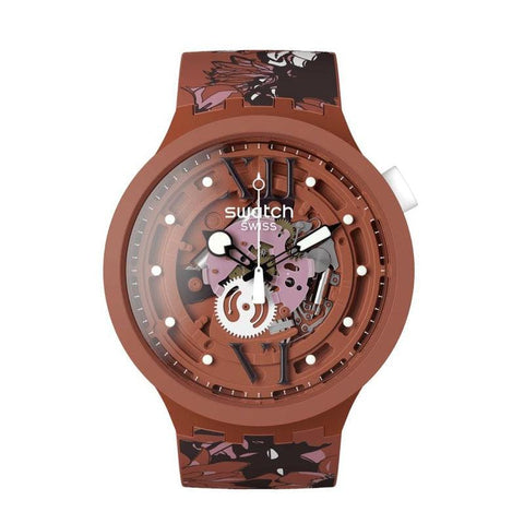 The Watch Boutique Swatch CAMOFLOWER COTTON Watch SB05C100