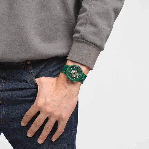 The Watch Boutique Swatch CAMOFLOWER GREEN Watch SB05G104