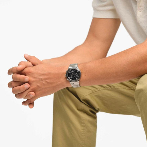 The Watch Boutique Swatch CARBONIUM DREAM Watch YVS495G