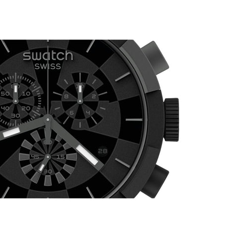 The Watch Boutique Swatch CHECKPOINT BLACK Watch SB02B400