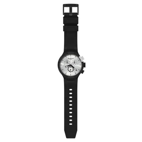The Watch Boutique Swatch CHEQUERED SILVER Watch SB02B404