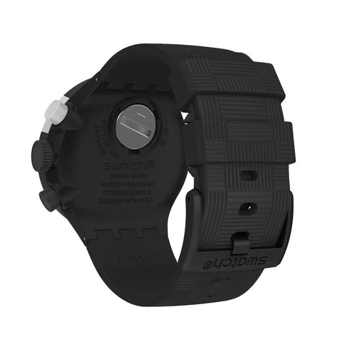 The Watch Boutique Swatch CHEQUERED SILVER Watch SB02B404