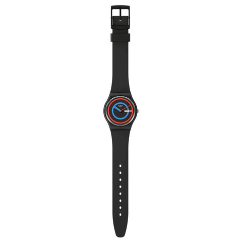 The Watch Boutique Swatch CIRCLING BLACK Watch SO28B706