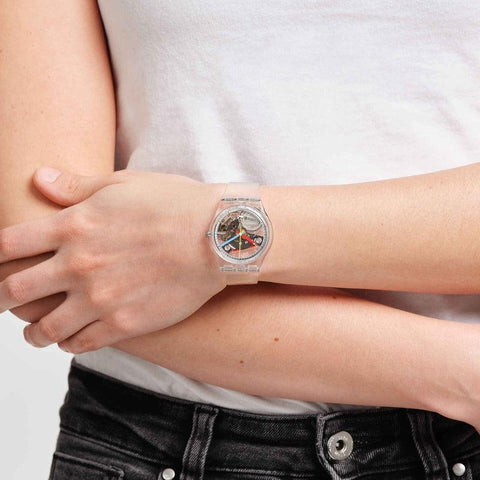 The Watch Boutique Swatch CLEARLY GENT Watch SO28K100