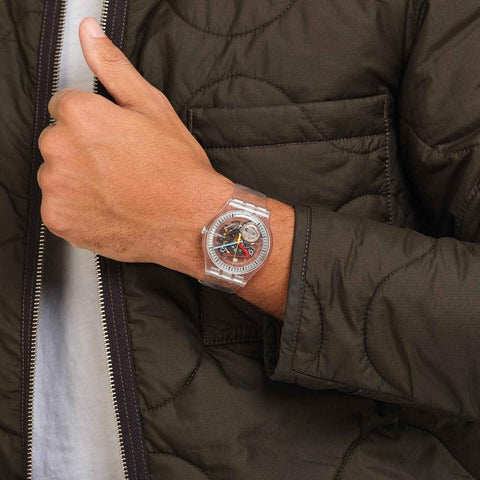 The Watch Boutique Swatch CLEARLY NEW GENT Watch SO29K100
