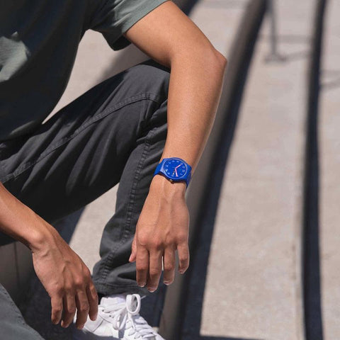 The Watch Boutique Swatch COBALT DISCO Watch SO29N705