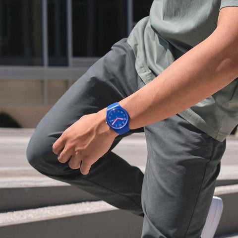 The Watch Boutique Swatch COBALT DISCO Watch SO29N705