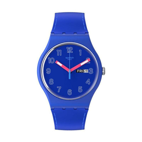 The Watch Boutique Swatch COBALT DISCO Watch SO29N705