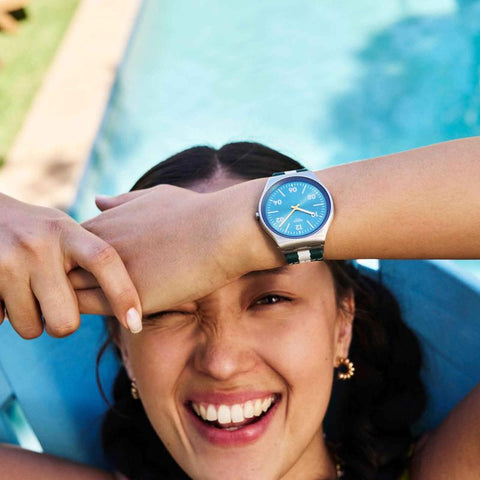 The Watch Boutique Swatch Casual Stripe Watch SS07S149