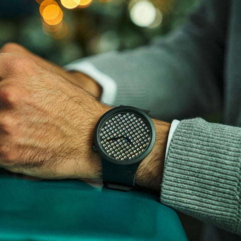 The Watch Boutique Swatch DARK BOREAL Watch SO27Z107