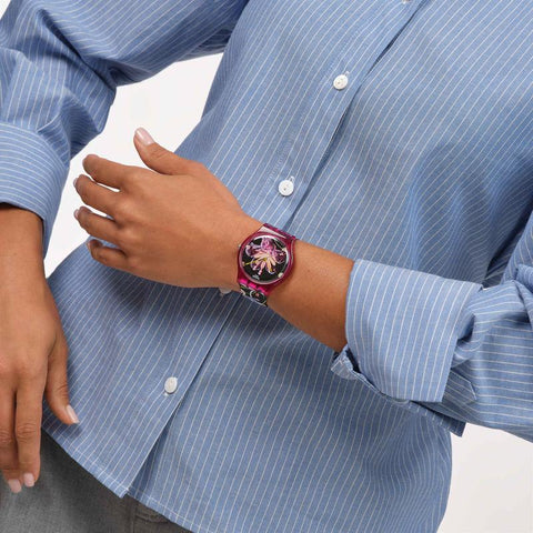 The Watch Boutique Swatch Digi-Blossoming Watch - SUOZ373
