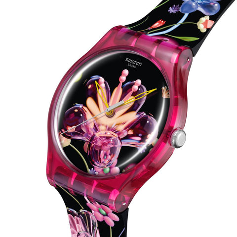 The Watch Boutique Swatch Digi-Blossoming Watch - SUOZ373
