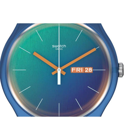 The Watch Boutique Swatch FADE TO TEAL Watch SO29N708