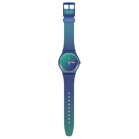 The Watch Boutique Swatch FADE TO TEAL Watch SO29N708