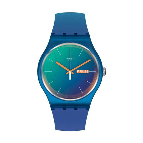 The Watch Boutique Swatch FADE TO TEAL Watch SO29N708