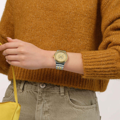 The Watch Boutique Swatch GOLDCLOAK MECHANISM Watch YIS437G