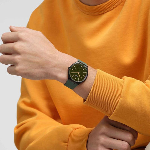 The Watch Boutique Swatch GREEN VISION Watch SS07B112