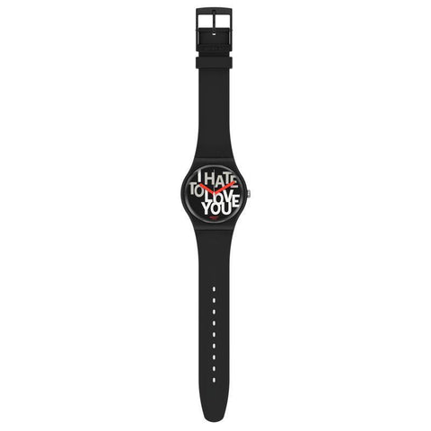 The Watch Boutique Swatch HATE 2 LOVE Watch SUOB185