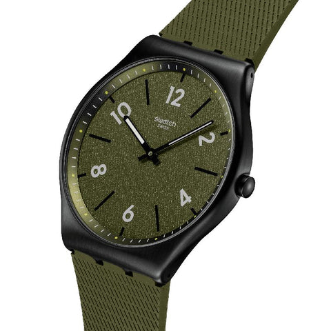 The Watch Boutique Swatch Hint of Pine Ultra-Slim Watch SS07B115