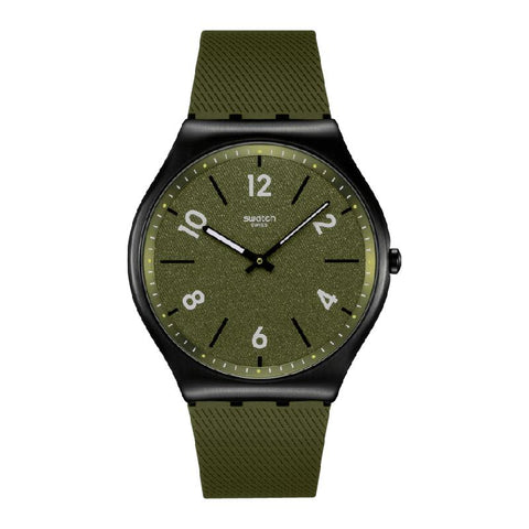 The Watch Boutique Swatch Hint of Pine Ultra-Slim Watch SS07B115