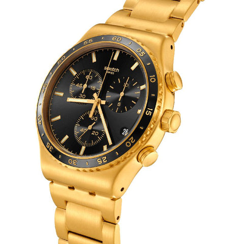 The Watch Boutique Swatch IRONY IN THE BLACK Watch YVG418G