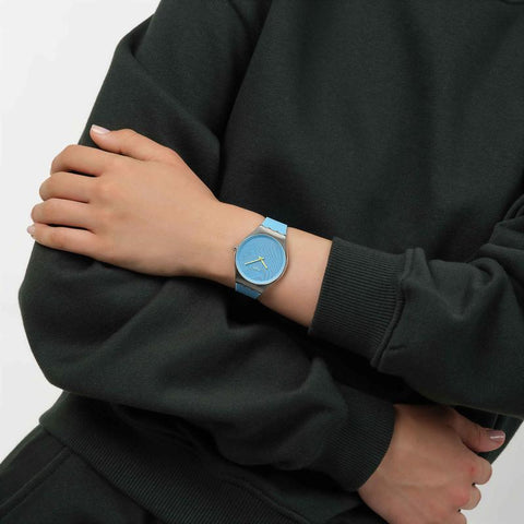 The Watch Boutique Swatch Iridescently Blue Watch - SYXS164
