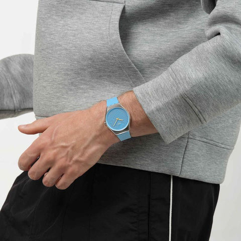 The Watch Boutique Swatch Iridescently Blue Watch - SYXS164
