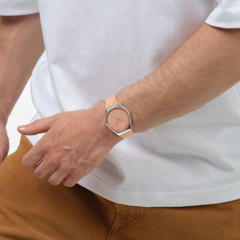 The Watch Boutique Swatch Iridescently Peach Watch - SYXS166