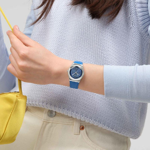 The Watch Boutique Swatch Irony BLUE PETAL PROMISE Watch YLS235