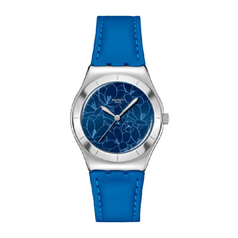 The Watch Boutique Swatch Irony BLUE PETAL PROMISE Watch YLS235