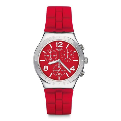 The Watch Boutique Swatch Irony Chrono Rouge De Bienne Watch