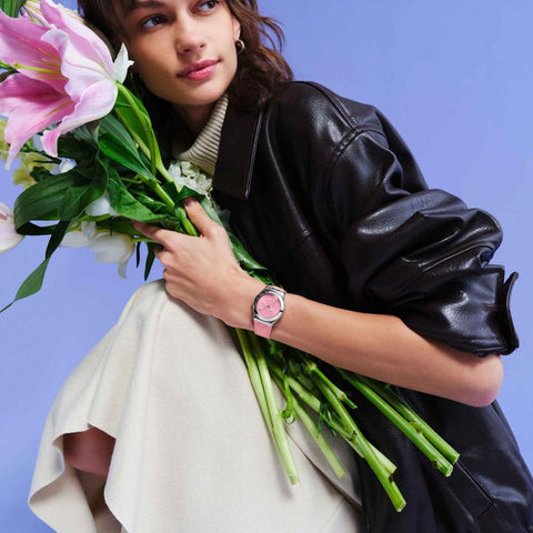 The Watch Boutique Swatch Irony PINK PETAL PROMISE Watch YLS234