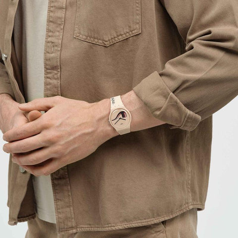 The Watch Boutique Swatch LA TRAHISON DES IMAGES BY RENE MAGRITTE Watch SO29Z124