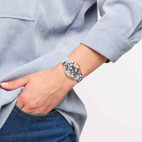 The Watch Boutique Swatch LEAVES JUNGLE Watch SS08K111
