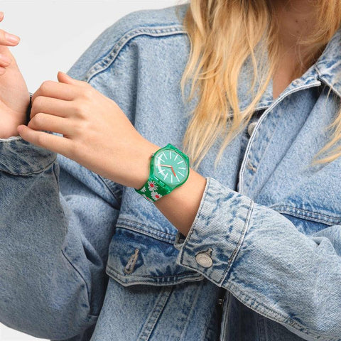 The Watch Boutique Swatch MEADOW FLOWERS Watch SO29G104