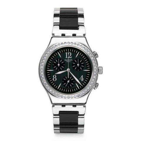 The Watch Boutique Swatch Made In Black Chronograph Watch