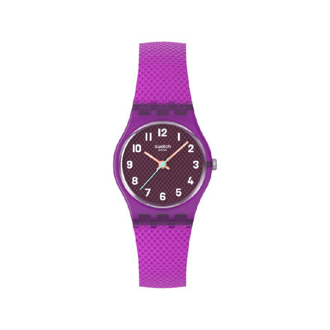 The Watch Boutique Swatch Magenta Weave Watch LV122