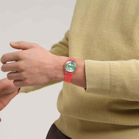 The Watch Boutique Swatch Minty Mango Dream Watch - SS08P111