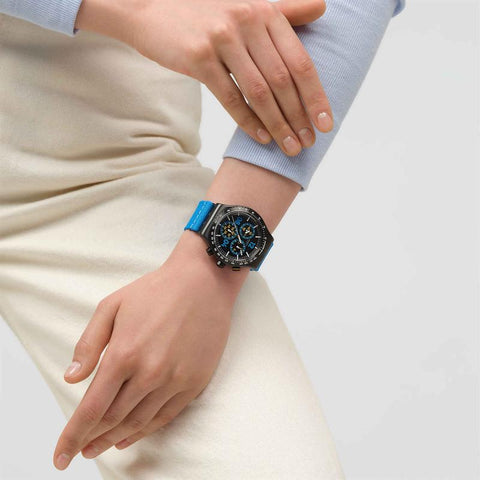 The Watch Boutique Swatch Moments Blue Watch YVB100