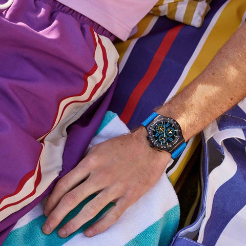 The Watch Boutique Swatch Moments Blue Watch YVB100