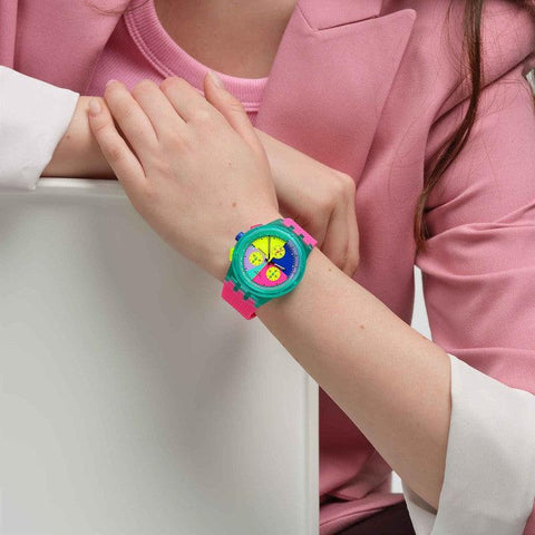 The Watch Boutique Swatch NEON FLASH ARROW Watch SUSG408