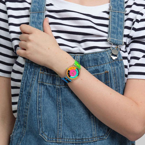 The Watch Boutique Swatch NEON HOT RACER Watch SS08K119
