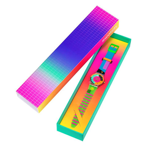 The Watch Boutique Swatch NEON HOT RACER Watch SS08K119