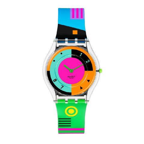 The Watch Boutique Swatch NEON HOT RACER Watch SS08K119