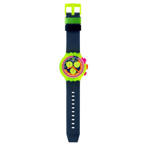The Watch Boutique Swatch NEON TO THE MAX Watch SB06J100