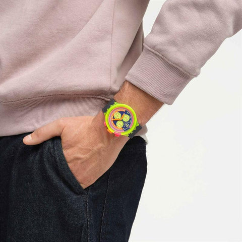 The Watch Boutique Swatch NEON TO THE MAX Watch SB06J100