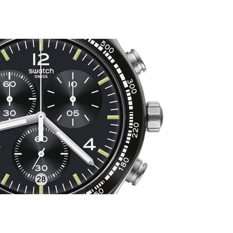 The Watch Boutique Swatch NIGHT FLIGHT AGAIN Watch YVS444GC